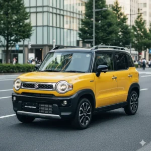 Suzuki Xbee — full exterior front-three-quarter view in an urban setting.