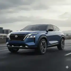 “New Nissan Tekton compact SUV with bold C-shaped LEDs and dual-tone styling.”