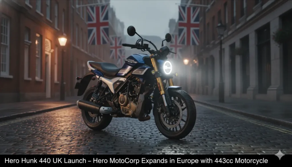Hero Hunk 440 UK Launch – Hero MotoCorp Expands in Europe with 443cc Motorcycle