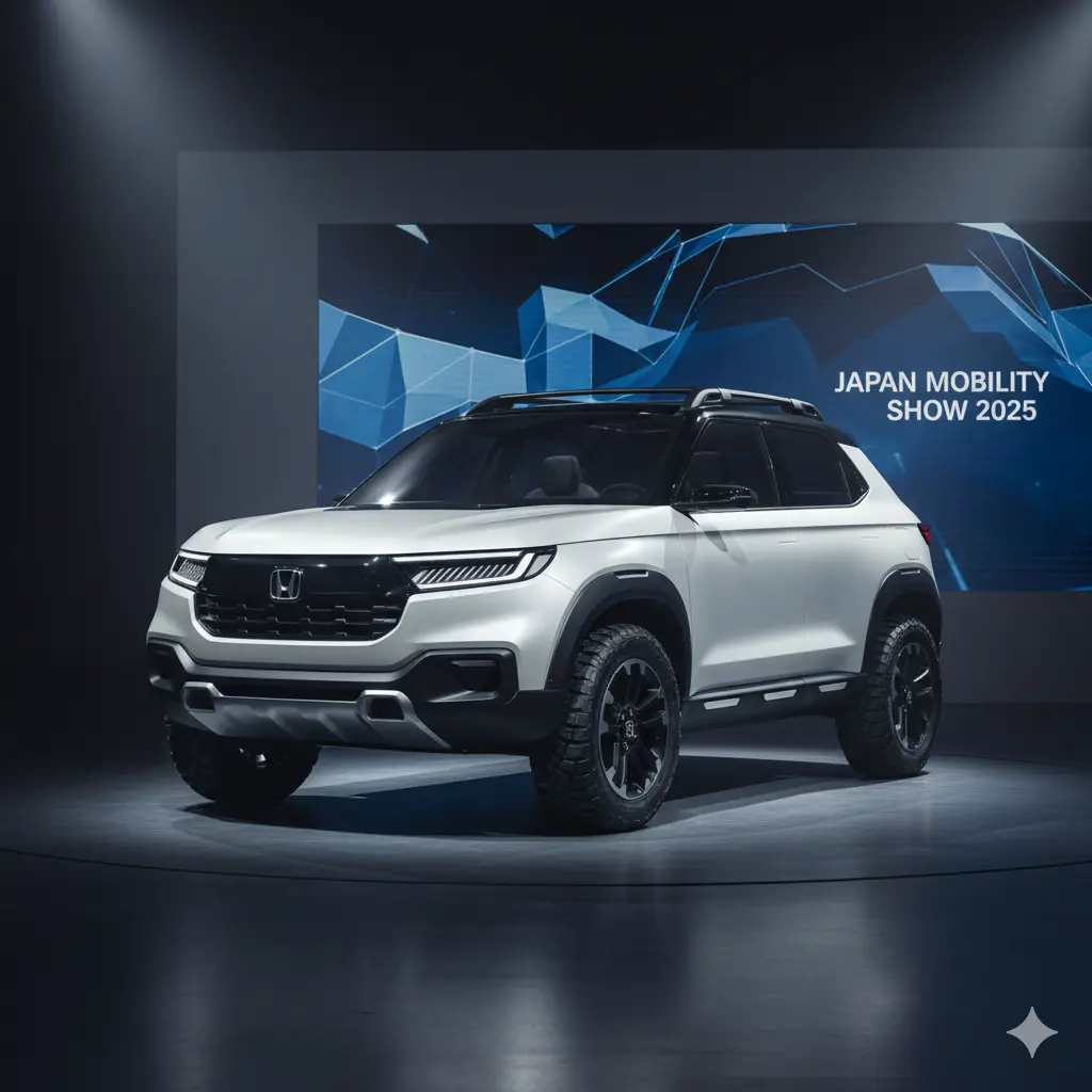 Honda Outlier Concept SUV at 2025 Japan Mobility Show — studio rugged profile view