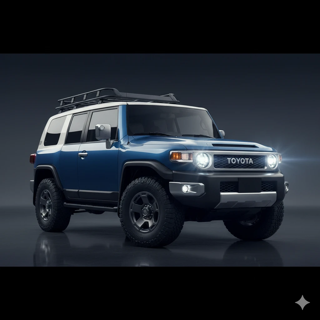 Toyota Land Cruiser FJ – front three-quarter exterior walkaround.