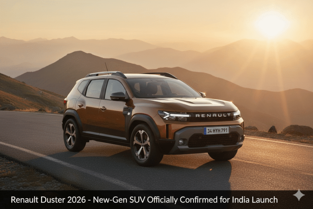 Renault Duster 2026 – New-Gen SUV Officially Confirmed for India Launch