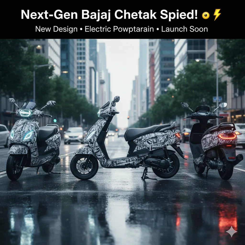 Next-Gen Bajaj Chetak EV Spied – Launch & Specs Leaked