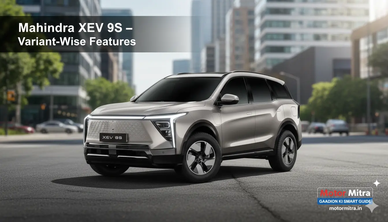 New Mahindra XEV 9S Variant-Wise Features Explained– Complete Features, Seating, Safety & Tech Breakdown