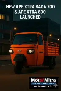 Piaggio launches the new Ape Xtra Bada 700 and Ape Xtra 600 diesel cargo- 2025