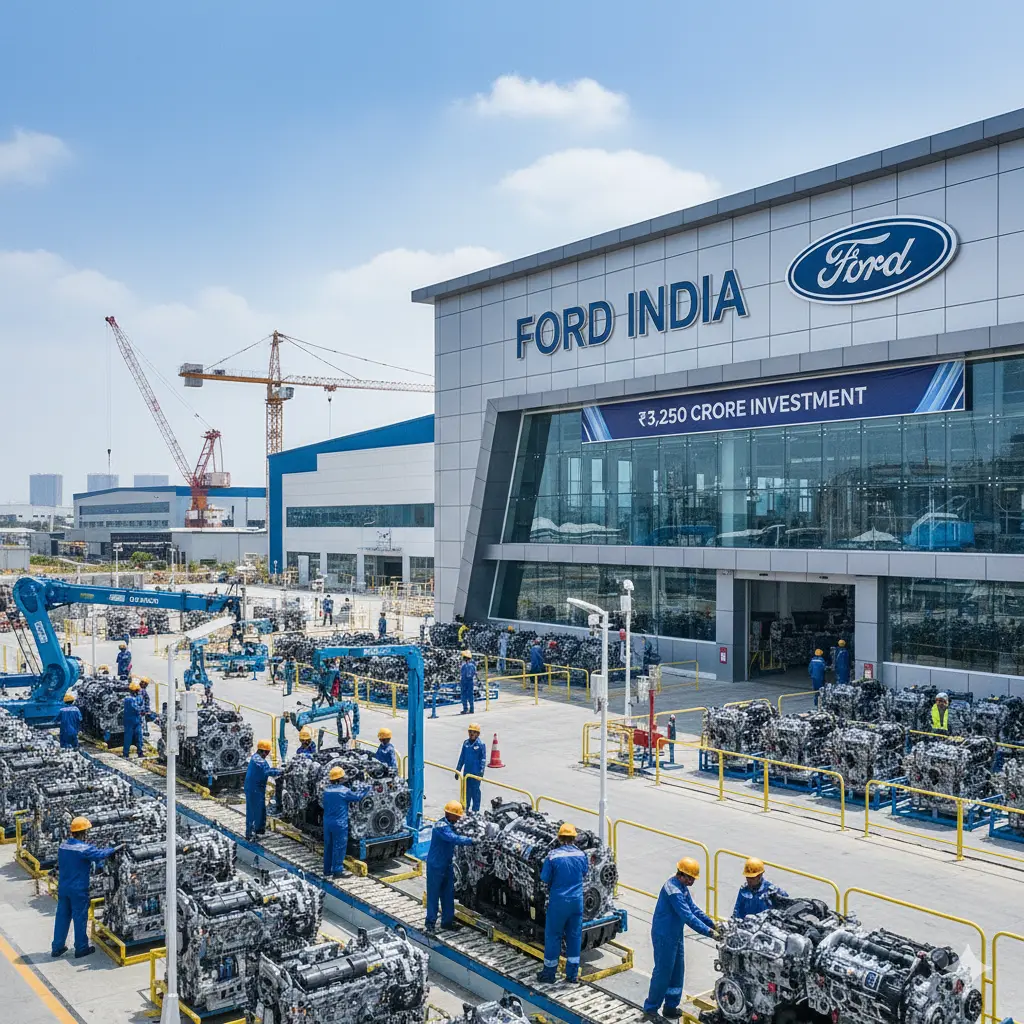 Ford to Invest ₹3,250 Crore, Relaunch India Manufacturing