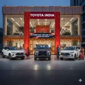 Toyota India Oct 2025 Sales Surpass 40,000 Units – 39% YoY