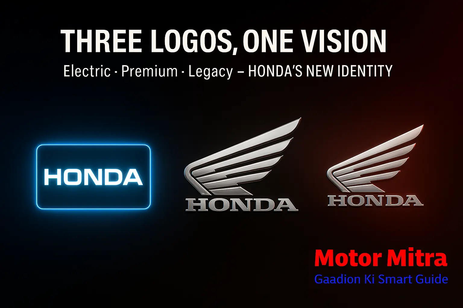Honda Introduces New Separate Logos for EV and ICE Motorcycles In 2025
