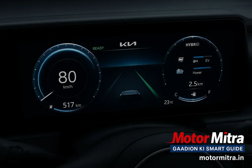 New 7-Seater Kia Hybrid SUV Spotted in India for 2026 Launching