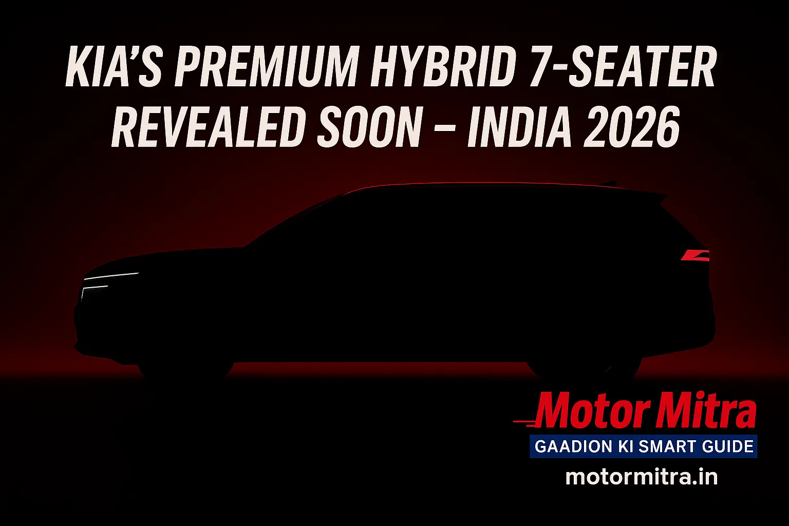 New 7-Seater Kia Hybrid SUV Spotted in India for 2026 Launching