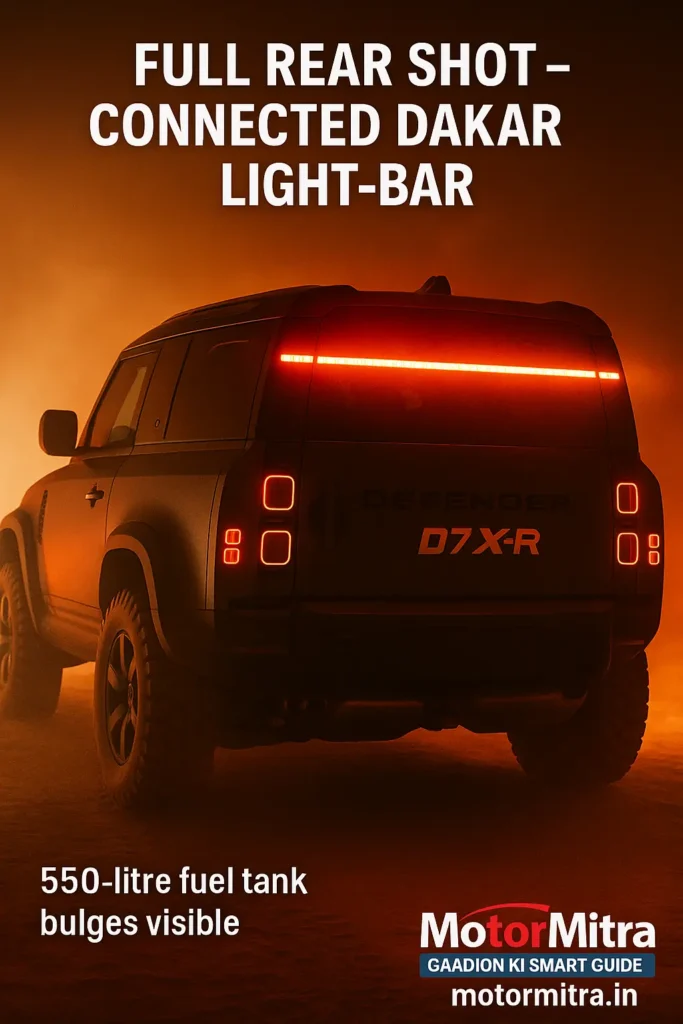 Rally-Ready Beast Gears Up 2026: “Land Rover Defender Dakar D7X-R” Revealed | 2025