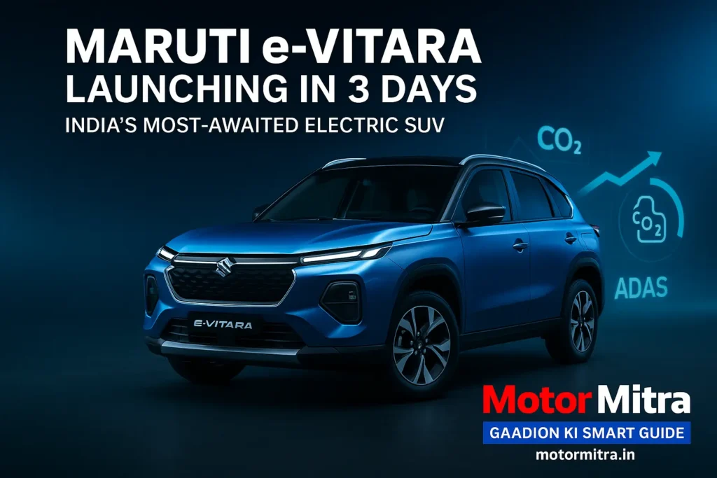 New Maruti Suzuki e-Vitara Launched in 3 Days— Full Specs, Range & Features