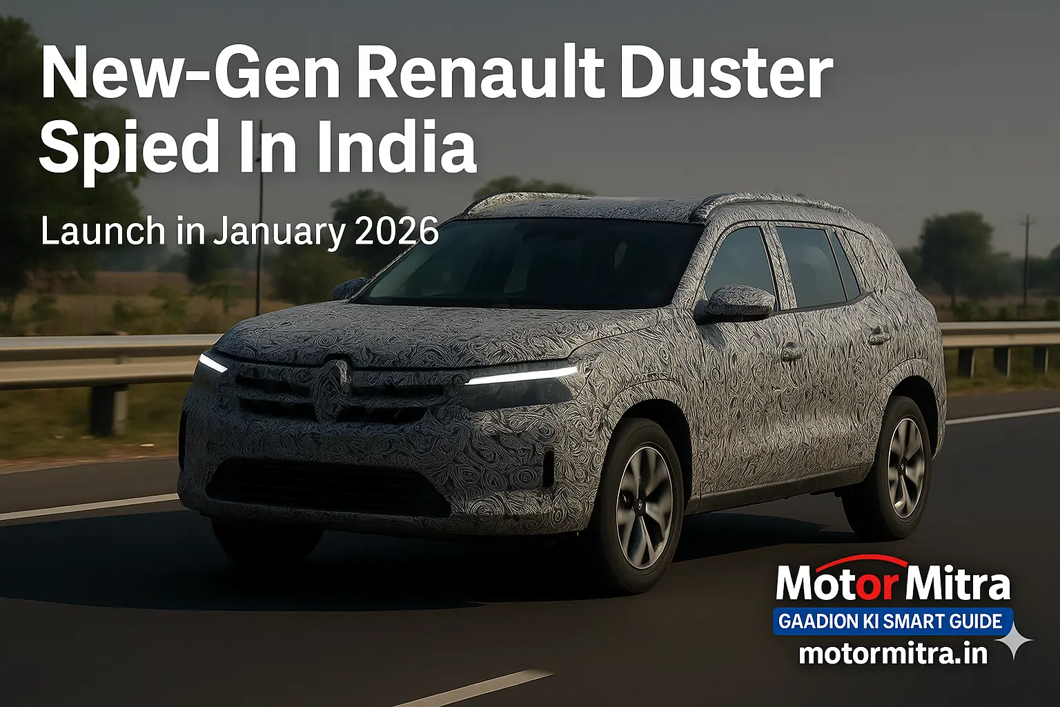 New-Gen Renault Duster Spied Testing In India— Launch In Just After 60 Days