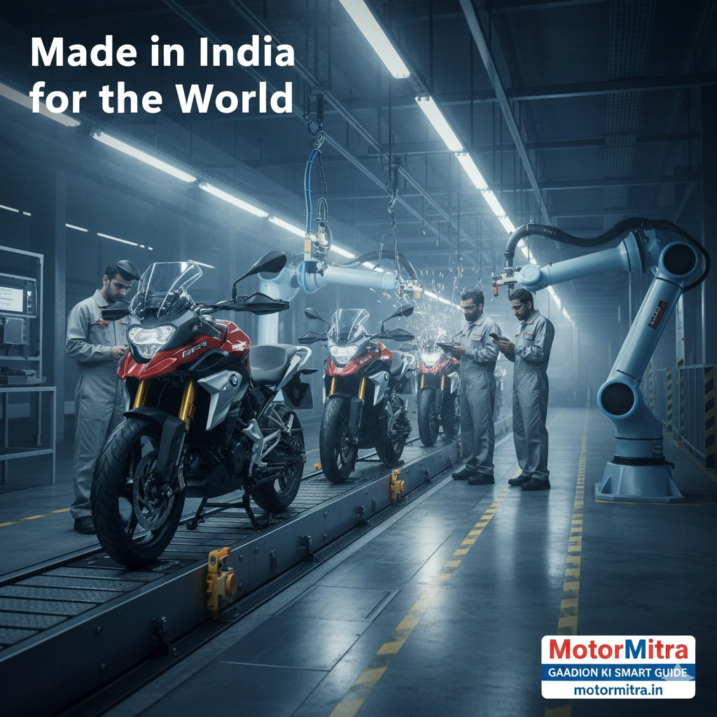 TVS & BMW Motorrad Cross 2 Lakh Production Milestone- India Begins Manufacturing of New BMW F 450 GS- Upcoming in 30 Days