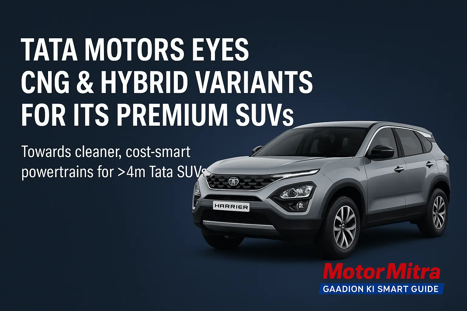 Tata Motors Mulls CNG & Hybrid Variants for It's Premium SUVs: 2025