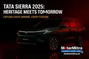 Tata Sierra 2025 SUV- Detailed variant-wise features