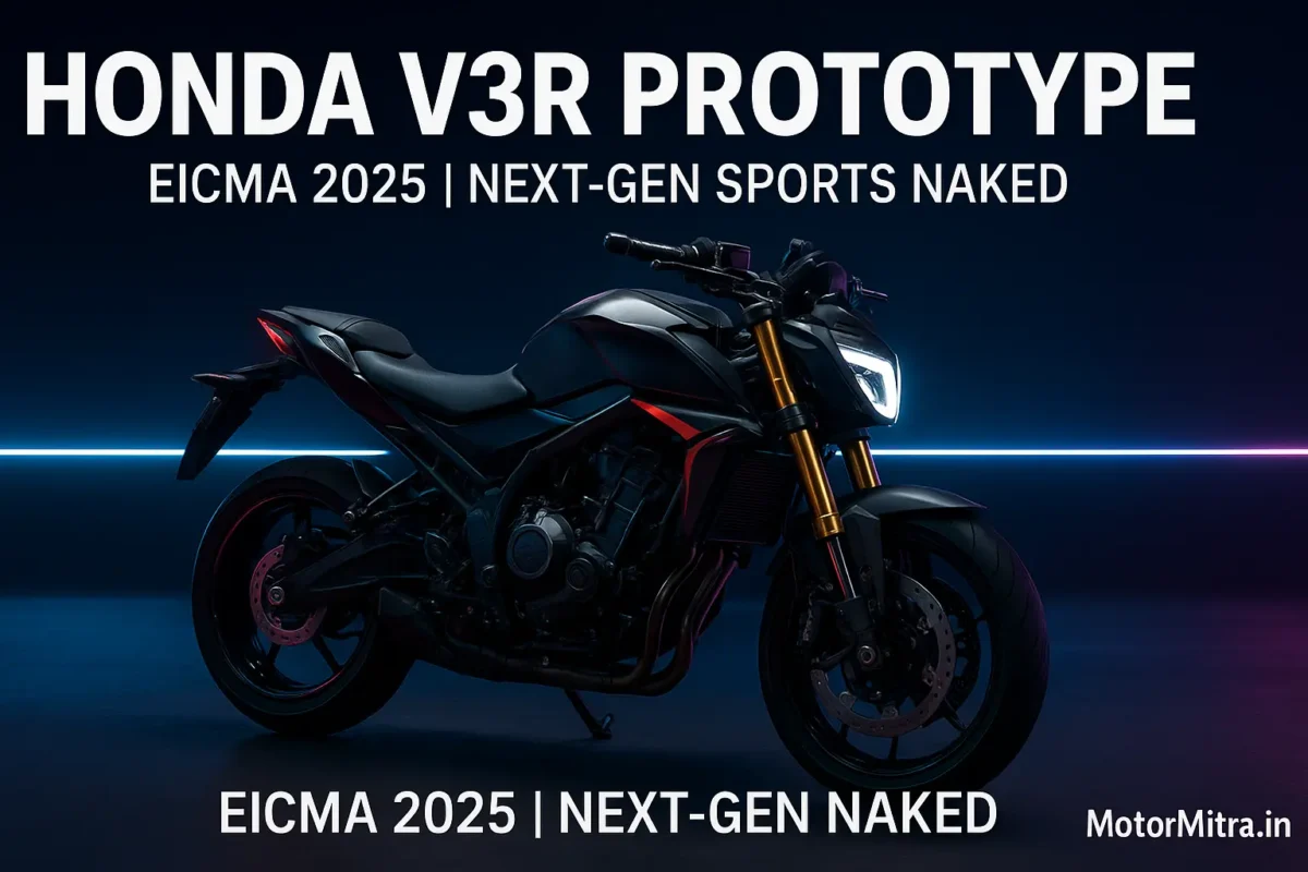 Honda V3R Prototype Unveiled At EICMA 2025 | Next-Gen Sports Naked
