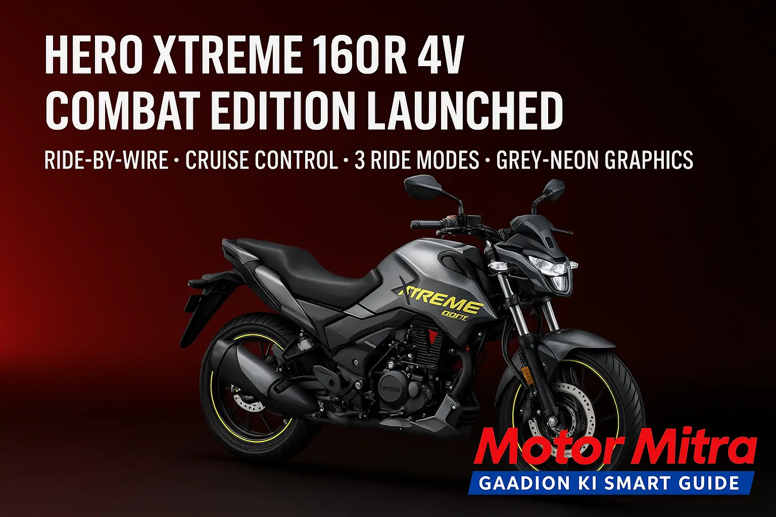 New Hero Xtreme 160R 4V Combat Edition: 2025– What’s New?
