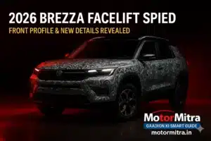 2026 Maruti Suzuki Brezza Facelift Spied: Front Profile & Key Upgrades Uncovered