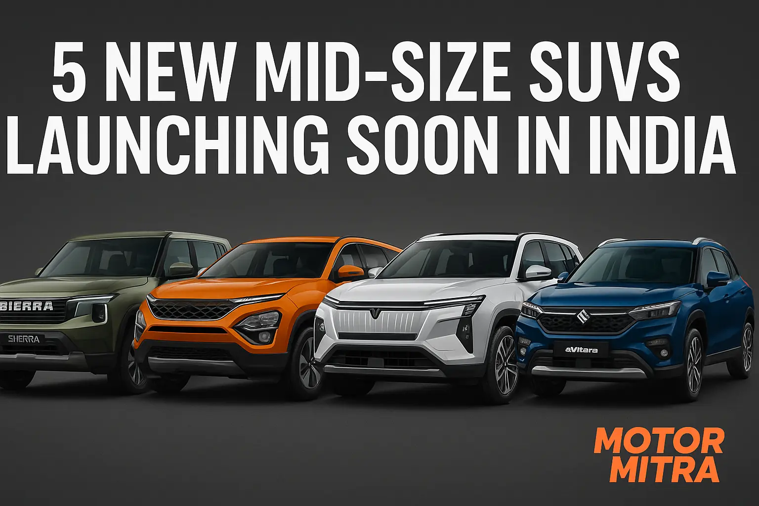 5 Upcoming Mid-Size SUVs in India: Tata, Mahindra and Maruti
