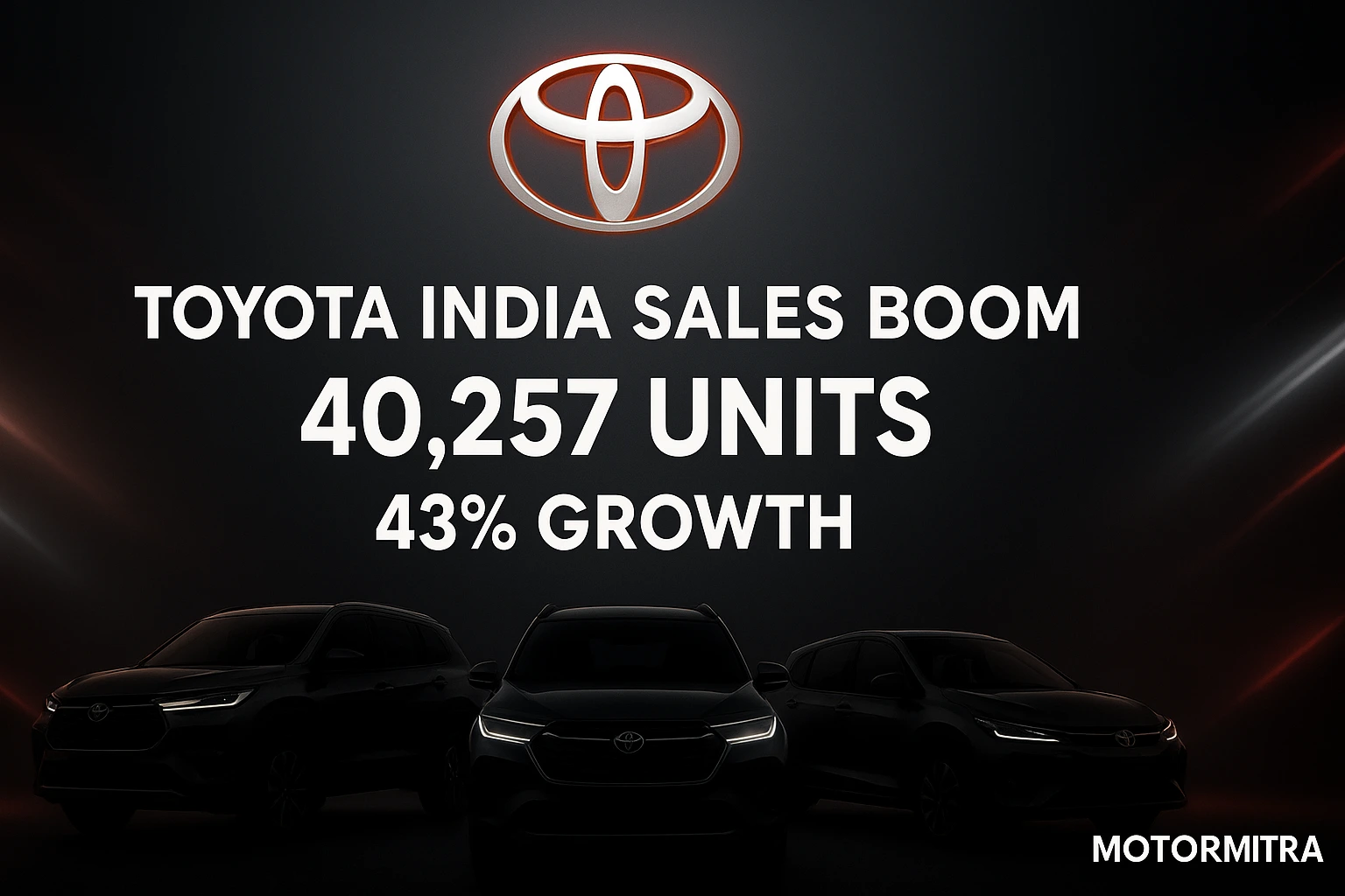 Toyota India October 2025 Sales Hit 40,257 Units