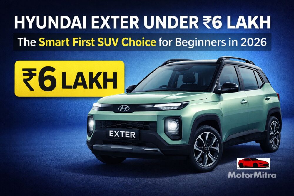 Hyundai Exter Under ₹6 Lakh: The Smart First SUV Choice for Beginners in 2026