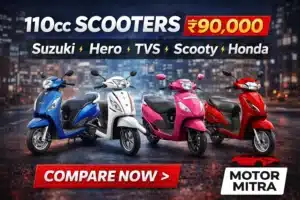 110cc Scooters Under ₹90,000 in 2025 — Suzuki, Hero, TVS & Honda