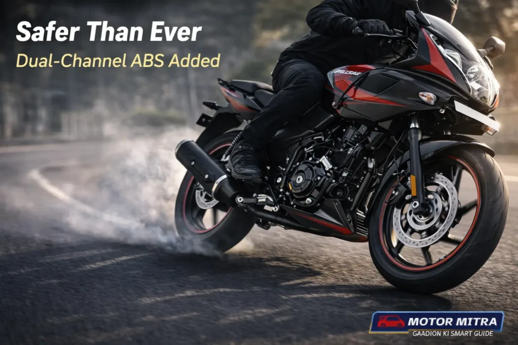 2025 New Bajaj Pulsar 220F Gets Safer: Dual-Channel ABS Added, Price Rs 1.28 Lakh