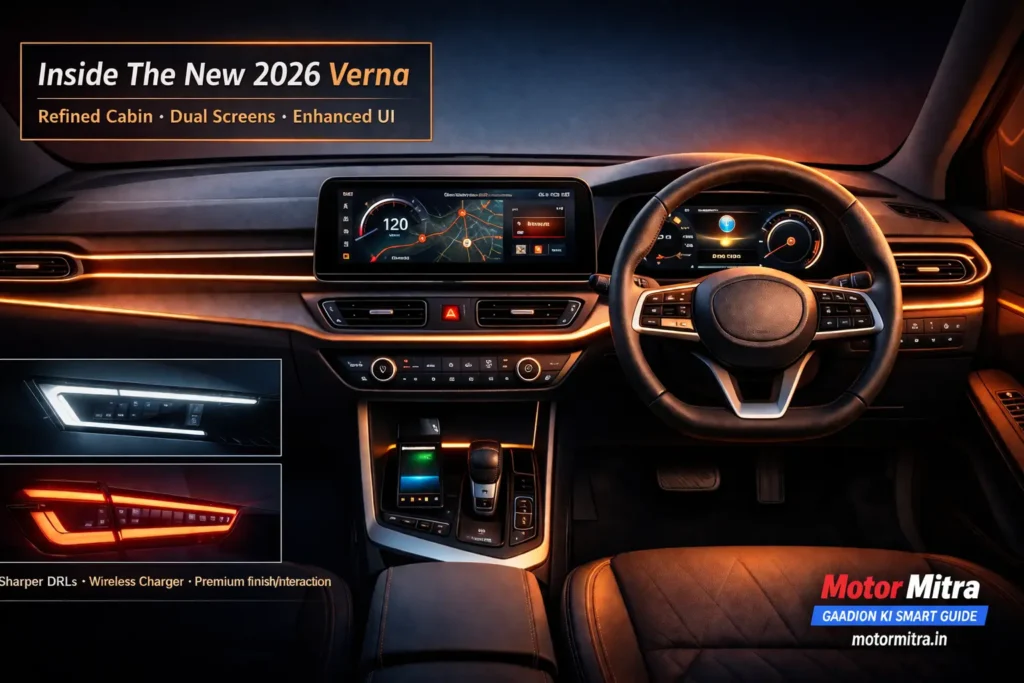 2026 Hyundai Verna Facelift Spotted Testing New Front & Rear Design Revealed