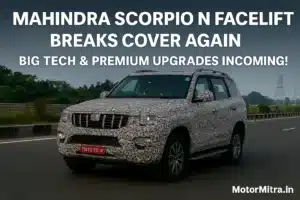 2026 Mahindra Scorpio N Facelift Breaks Cover Again