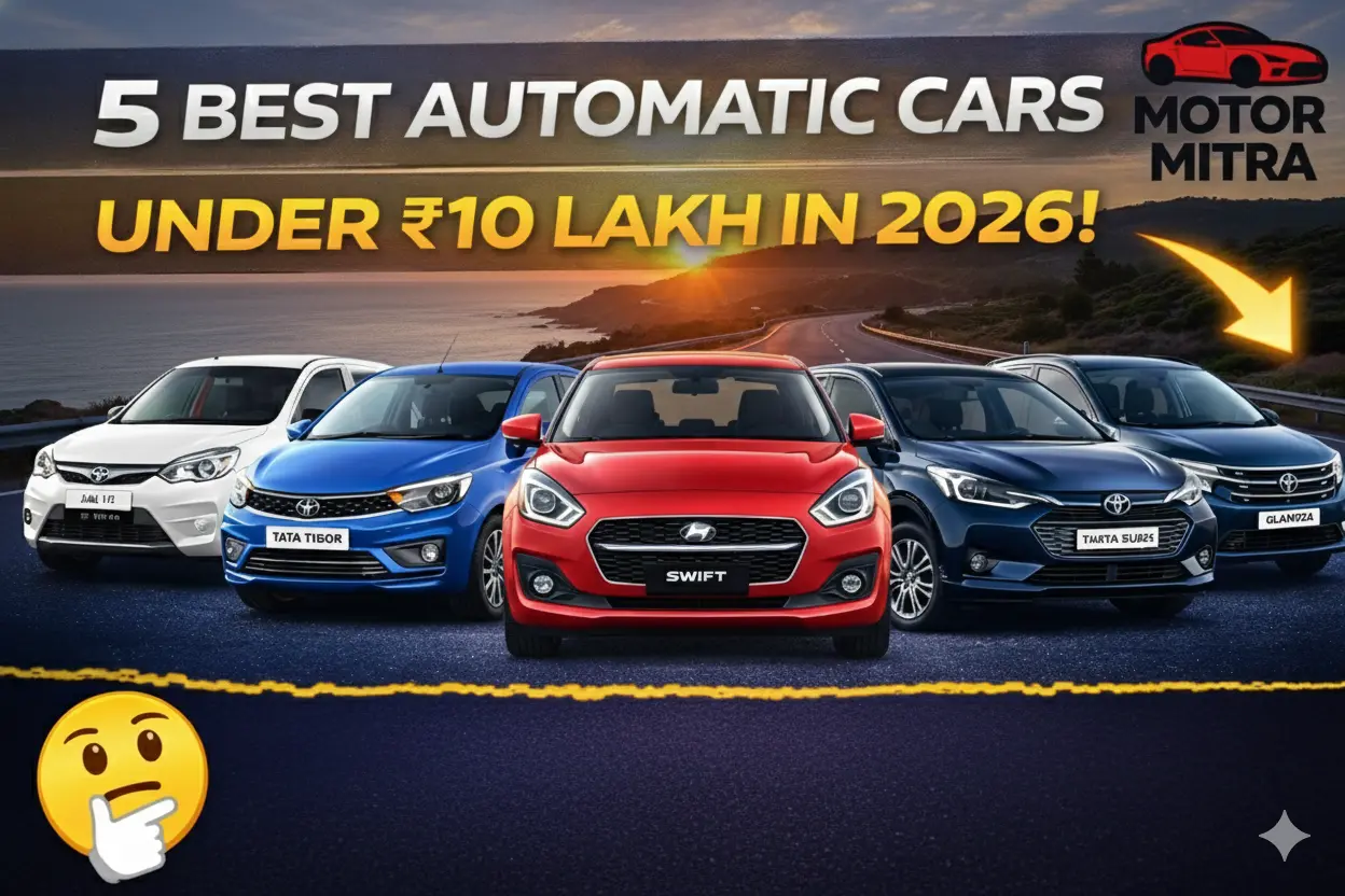 5 Best Automatic Cars Under ₹10 Lakh in 2026 - Budget-Friendly