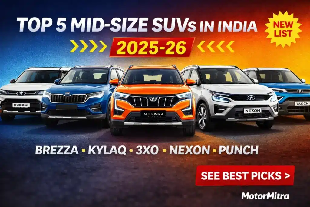 5 Mid-Size SUVs For First Time Car Buyers in 2025