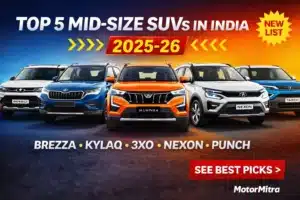 5 Mid-Size SUVs For First Time Car Buyers in 2025