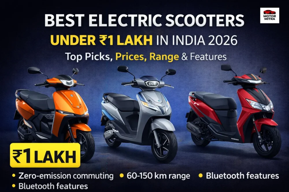 Best Electric Scooters Under 1 Lakh in India 2026: Top Picks, Prices, Range & Features