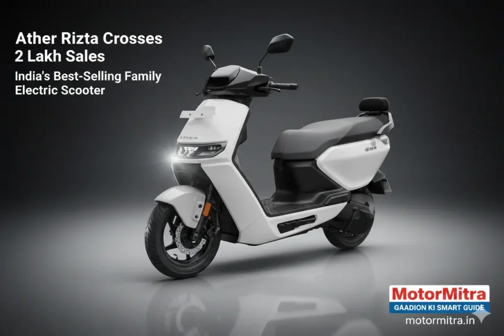 Ather Rizta Cross 2-Lakh Sales Milestone— India’s New Best-Selling Family Electric Scooter- 2025