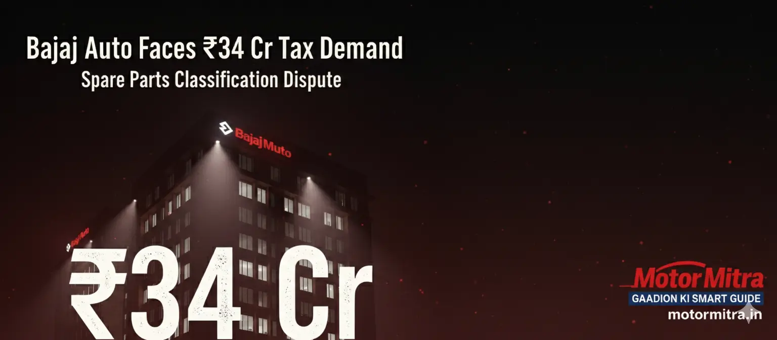 Bajaj Auto Faces Rs. 34 Crore Tax Demand Over Spare Parts Classification Dispute- 2025