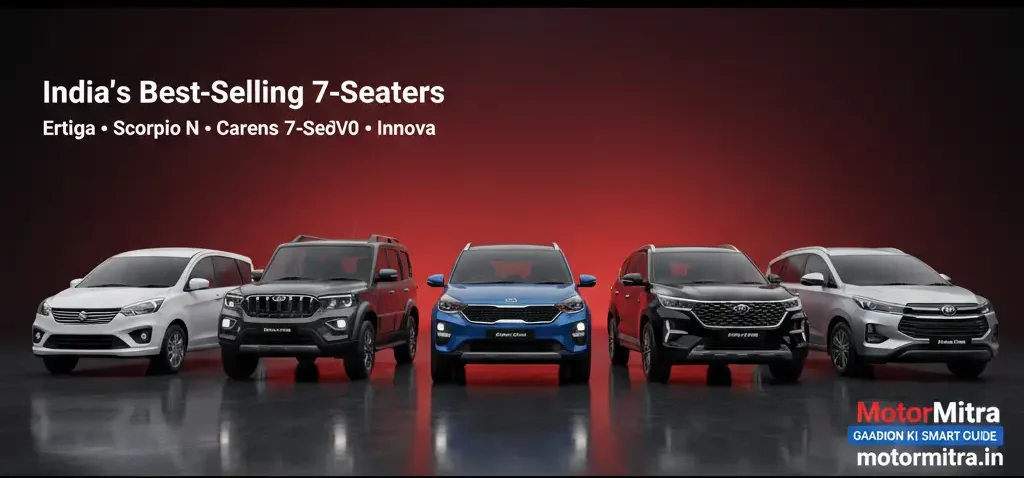 India’s Best-Selling 7-Seater Cars: Ertiga, Scorpio N, Carens, XUV700 & Innova Lead the Market