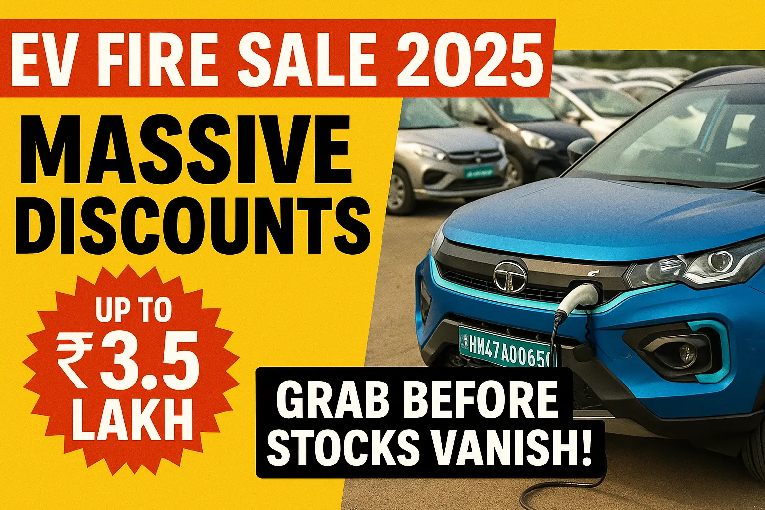 EV Fire Sale 2025: Massive Discounts Up to ₹3.5 Lakh