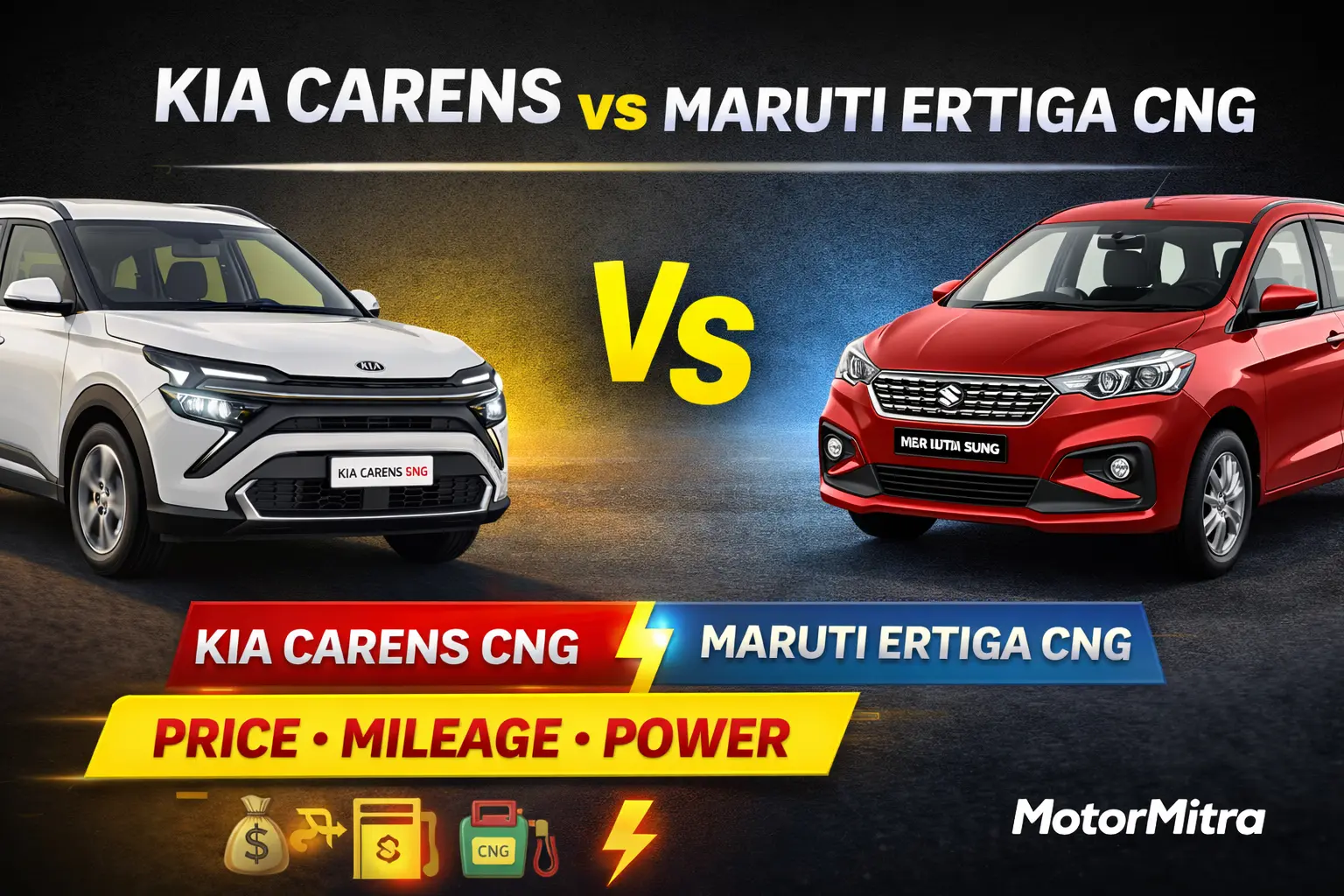 Kia Carens CNG vs Maruti Ertiga CNG: Price, Mileage & Power