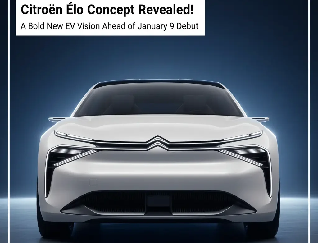 Citroen Elo Concept Breaks Cover Ahead of January-9 Debut — A Bold New EV Direction