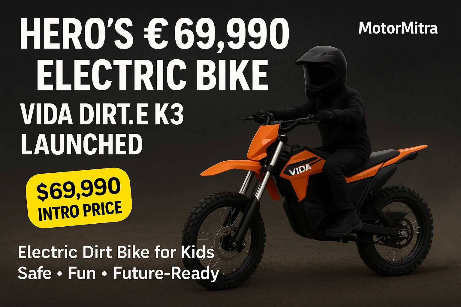 Hero Vida Dirt.E K3 Launch ₹69,990