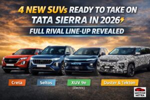 4 New SUVs Ready to Take On Tata Sierra in 2026: Full Rival Line-Up Revealed