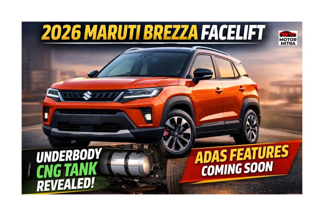 2026 Maruti Brezza Facelift: Big CNG Upgrade, ADAS Coming Soon