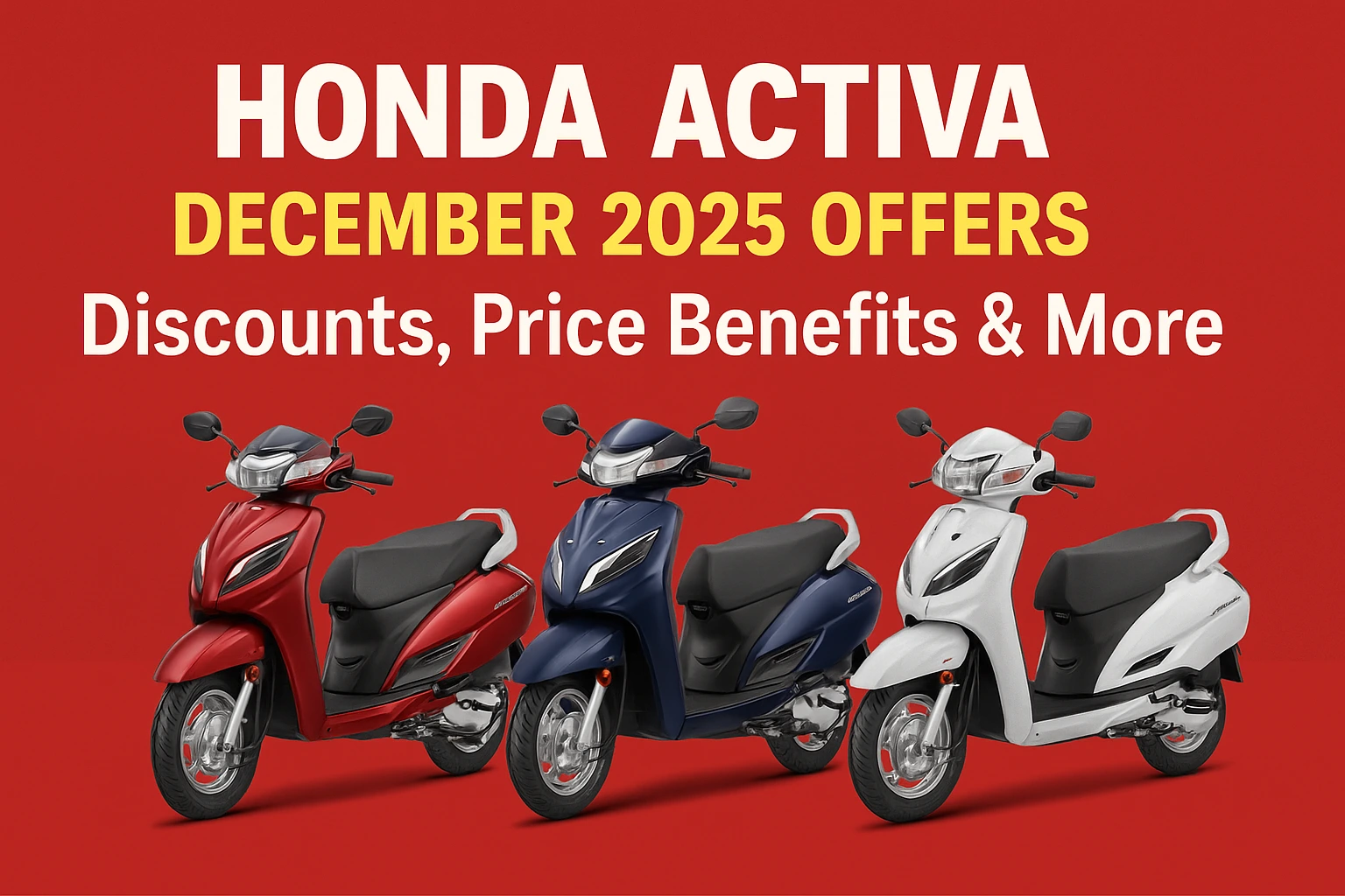 Honda Activa December 2025 Offers