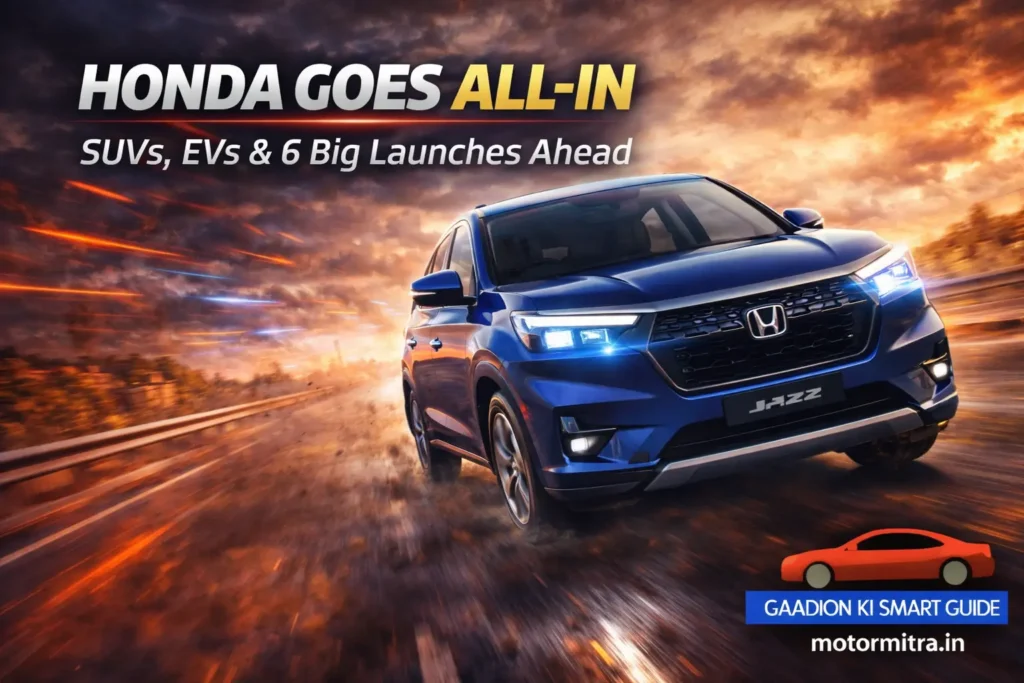 Big Move by Honda Cars! 6 New Cars Lined Up for India in the Next 2 Years