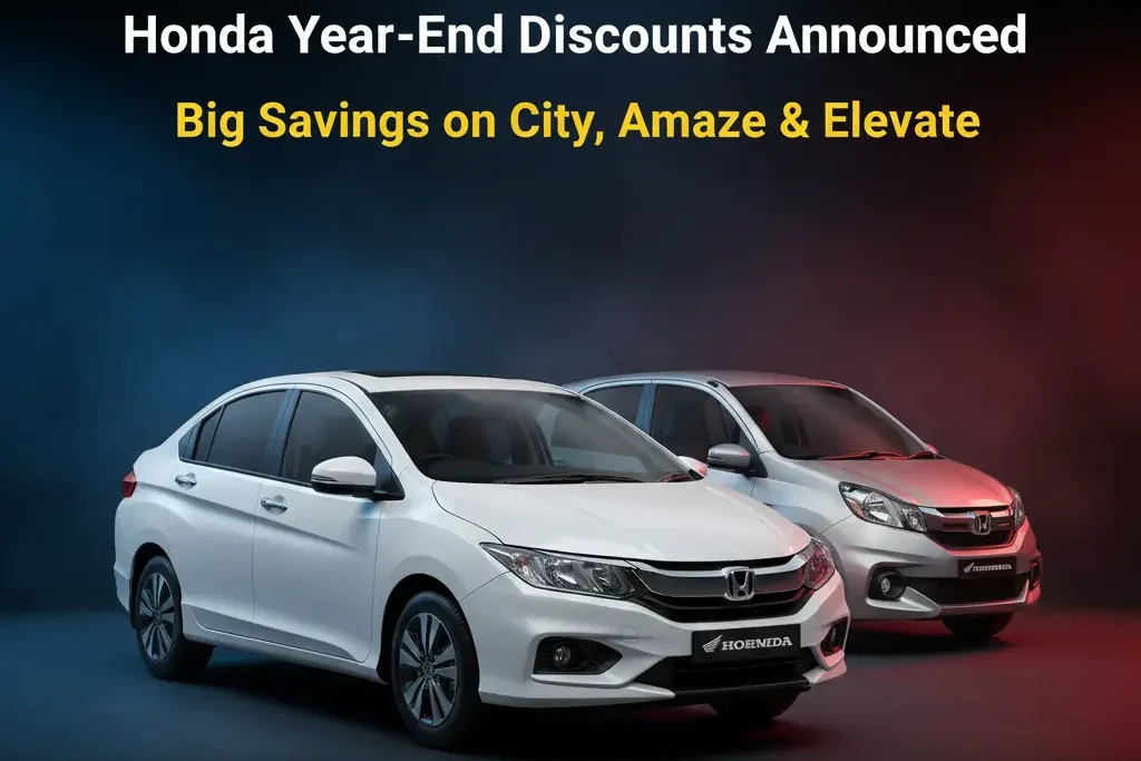 Honda Cars Year-End Discounts Announced— Big Savings on Amaze, City & Elevate