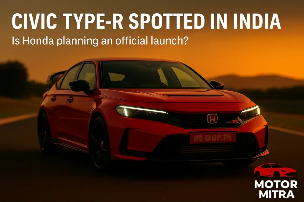 Honda Civic Type-R Snapped in India 2025 | Finally Arriving?