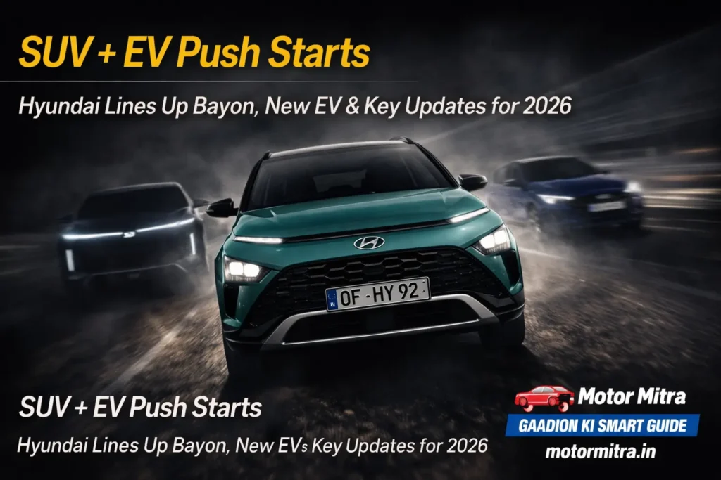Hyundai 2026 Attack Plan Revealed – Bayon SUV, New EV, Verna & i20 Updates Coming