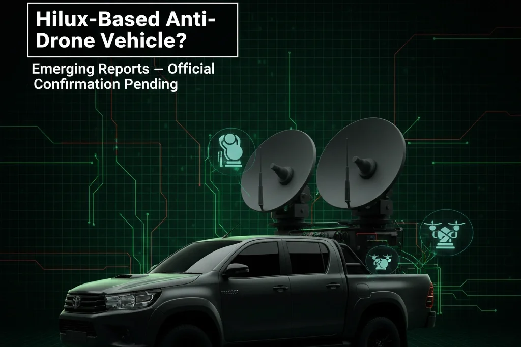 Toyota Hilux-Based Anti-Drone Vehicle ‘Indrajaal Ranger’ Unveiled— Next-Gen Security Tech- 2025