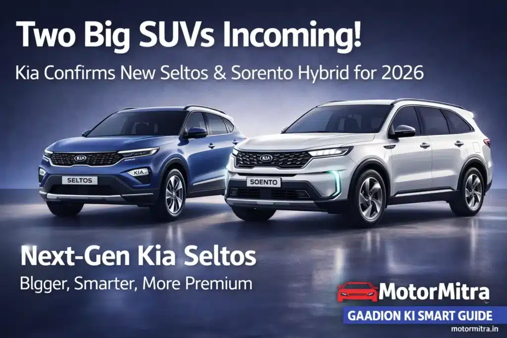 Two Big SUVs Is Coming Soon- Kia Confirms New Seltos & Sorento Hybrid for 2026